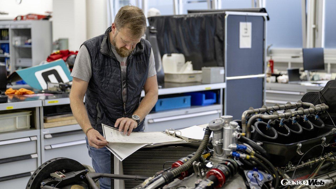 ポルシェ・ヘリテージ＆ミュージアムによって、レストアされた「ポルシェ LMP 2000」。