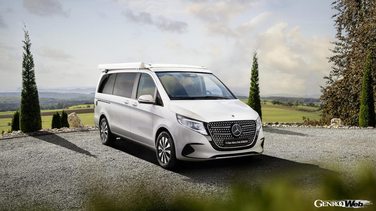 Vクラスのデビュー10周年を記念した「メルセデス・ベンツ Vクラス マルコポーロ ホライゾン」のエクステリア。