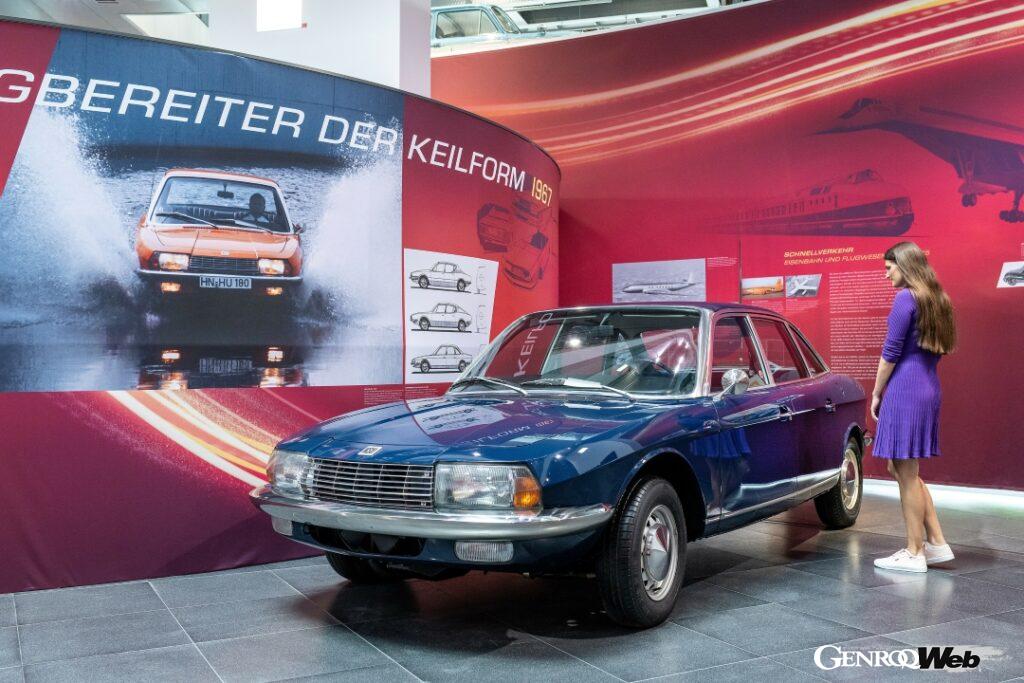 “Vorsprung durch Technik” のコピーが使用されたロータリーエンジンを搭載したセダン「NSU Ro 80」が