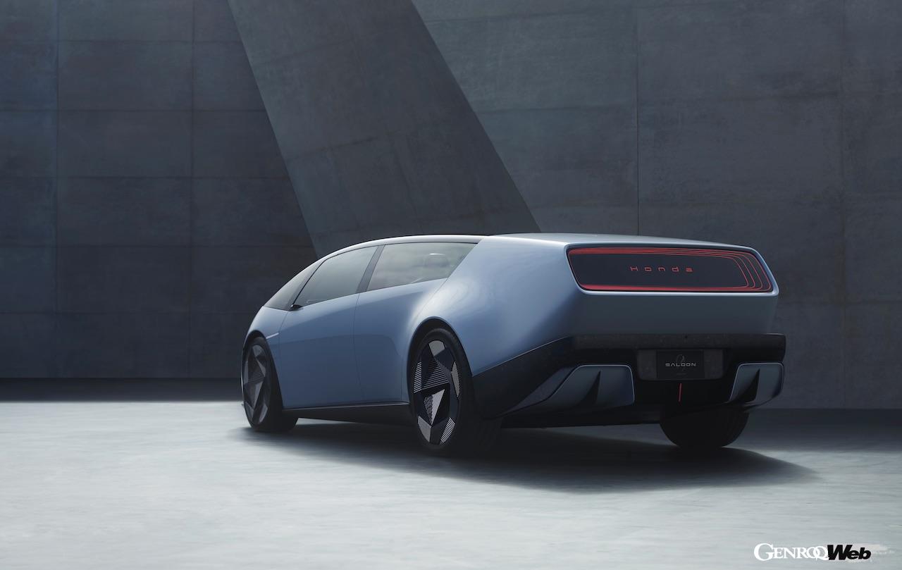 2026年に市販化される新世代EV、「ホンダ 0 サルーン」のエクステリア。