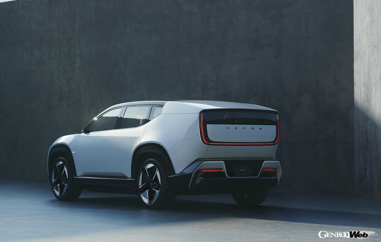 2026年に市販化される新世代EV、「ホンダ 0 SUV」のエクステリア。