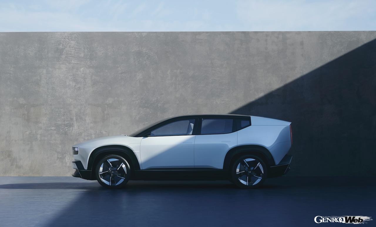 2026年に市販化される新世代EV、「ホンダ 0 SUV」のエクステリア。