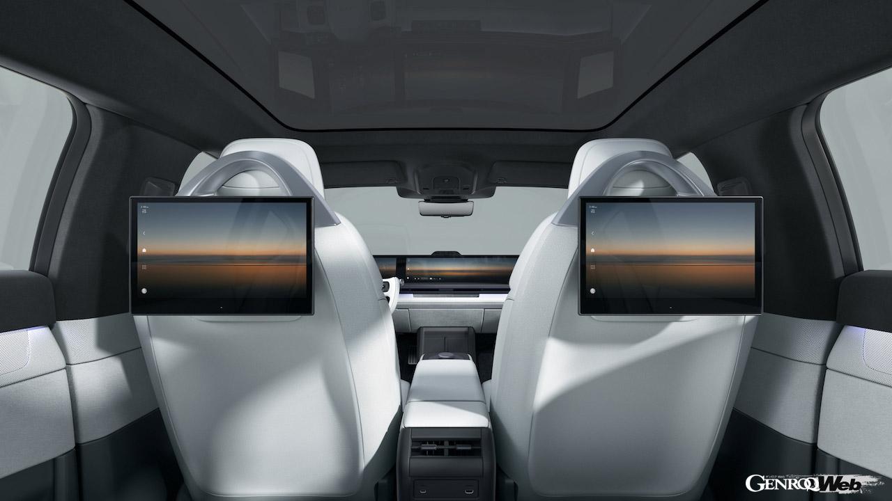 ソニー・ホンダモビリティ初の市販EV「アフィーラ 1」のインテリア。