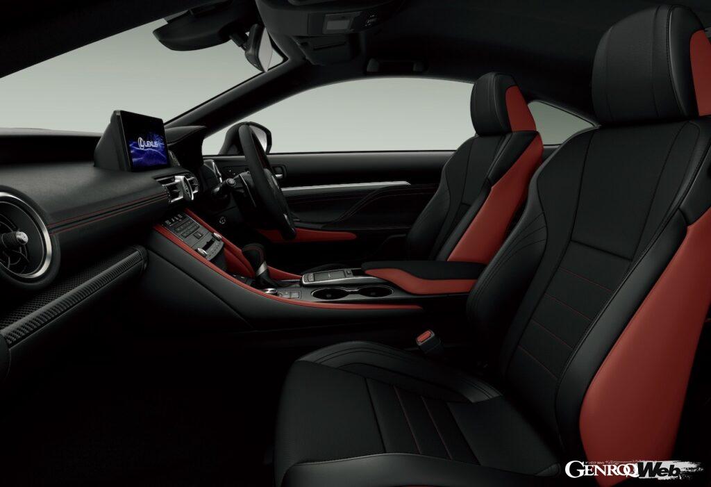 「レクサス RC “Final Edition”」のインテリア。