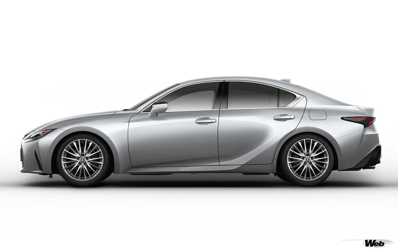 一部改良が施された「レクサス IS」のエクステリア。