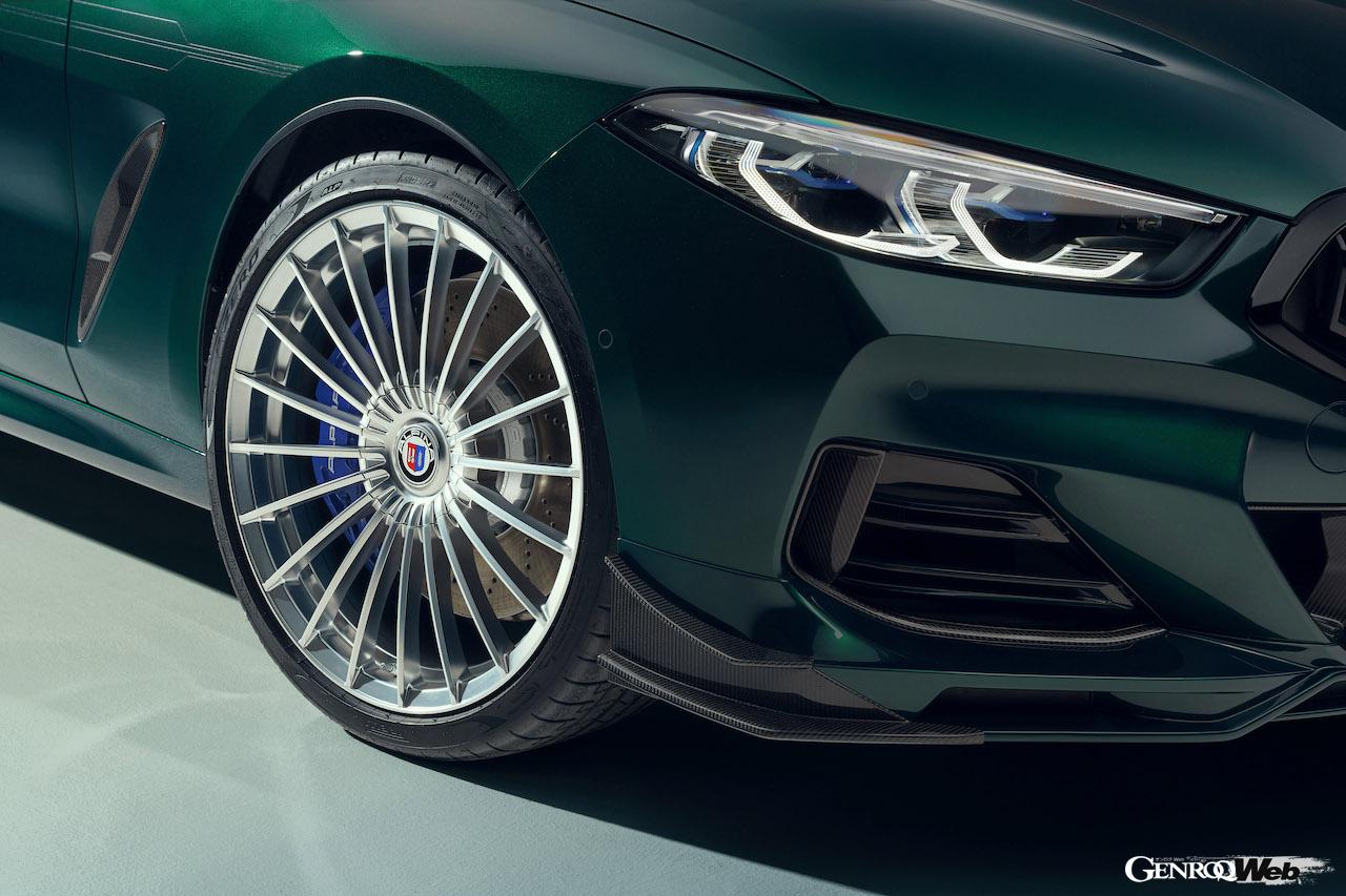 最後のアルピナ製モデルとなる「BMW アルピナ B8 GT」の21インチ・鍛造ホイール。