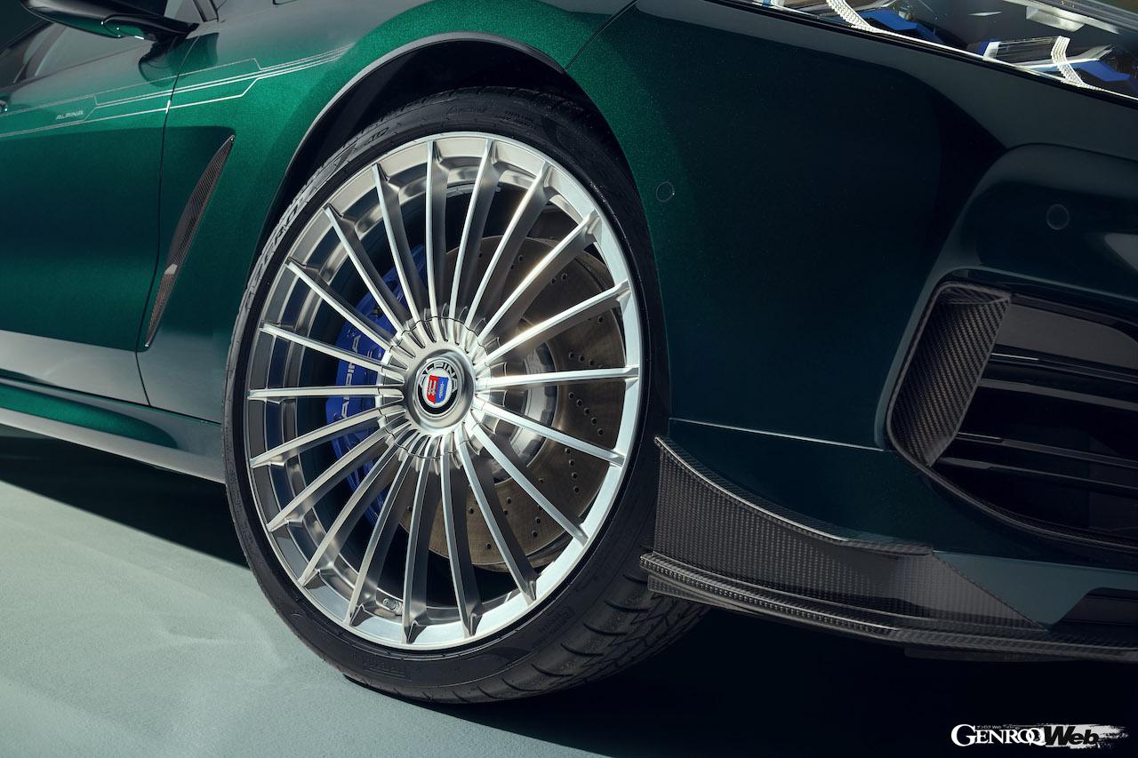 最後のアルピナ製モデルとなる「BMW アルピナ B8 GT」の21インチ・鍛造ホイール。