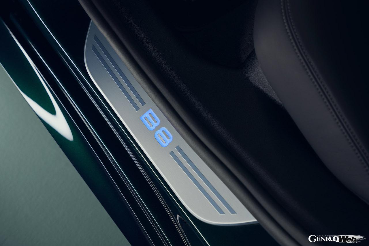 最後のアルピナ製モデルとなる「BMW アルピナ B8 GT」のドアシルプレート。