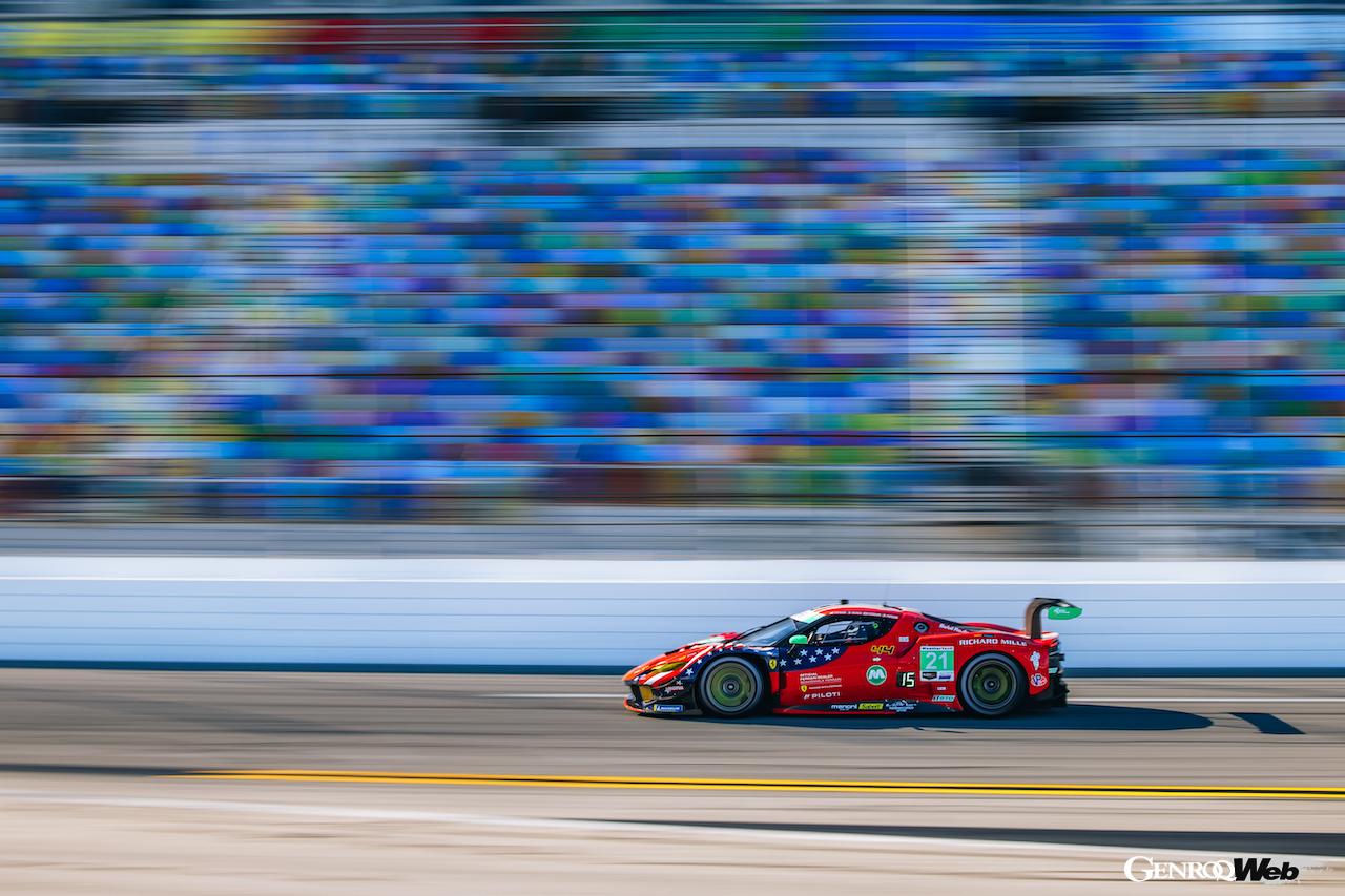 公式テストとしてエントリーした全車両が参加するロア・ビフォア・ザ・ロレックス」において、GTDクラスの21号車が3番手タイムをマークした。