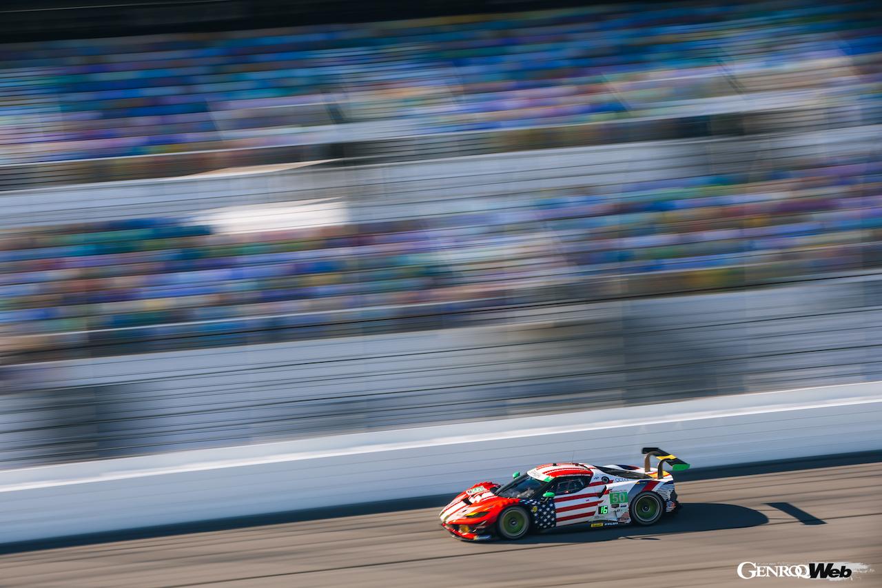 IMSA開幕戦「デイトナ24時間レース」のGTDクラスに参戦する「フェラーリ 296 GT3」。