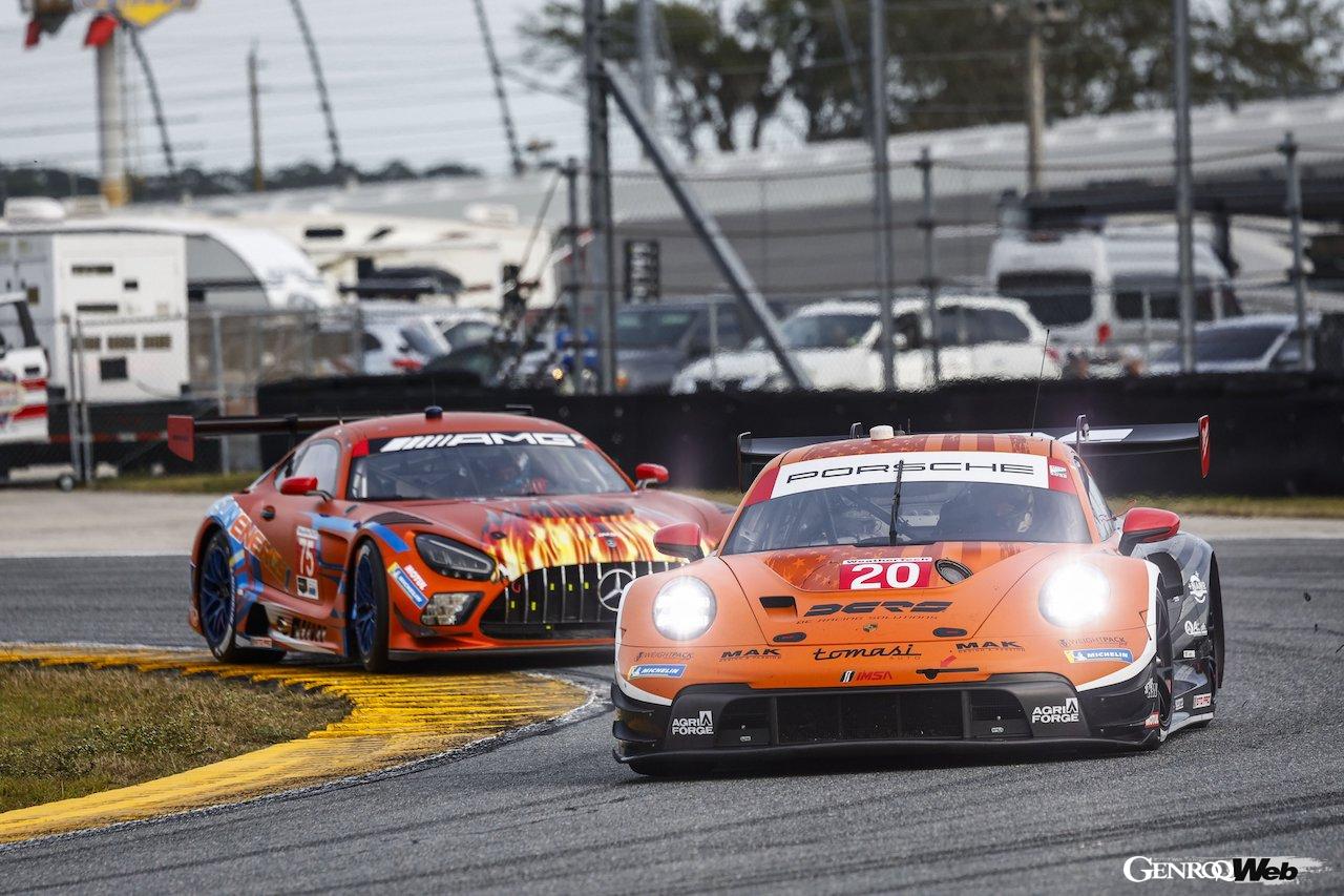 GTDプロ・クラスとGTDクラスに参戦する、ポルシェ 911 GT3 R。