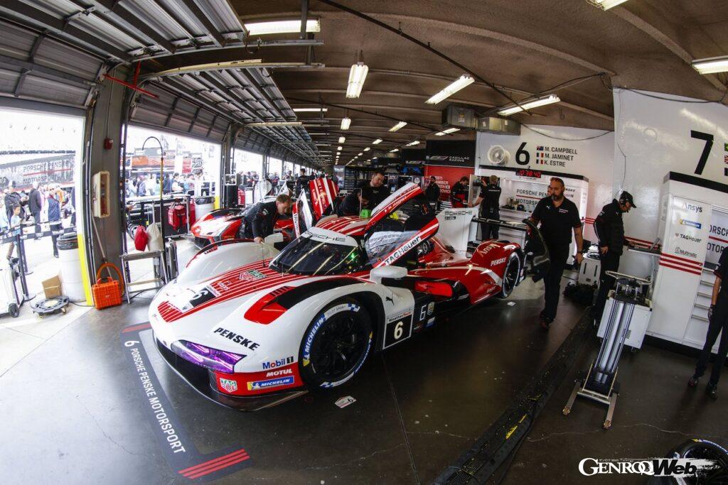 テストセッション「Roar Before the 24 」において、確実な走行を披露したポルシェ 963。