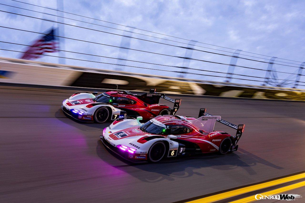 テストセッション「Roar Before the 24 」において、確実な走行を披露したポルシェ 963。
