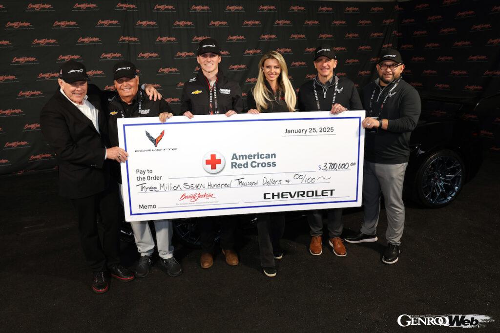 シボレーは、これまでも特別なモデルをバレットジャクソンのチャリティオークションに出品。8代目コルベットの寄付金総額は約20億3000万円に達している。