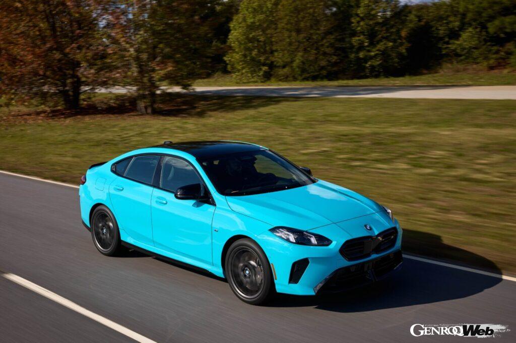 全長4546mm×全幅1800mm×全高1435mmという日本でも使い勝手の良いボディサイズが魅力の2シリーズ グランクーペ。