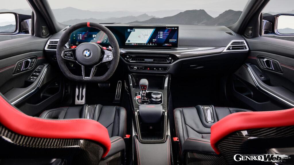 「BMW M3 CS ツーリング」のコクピット。