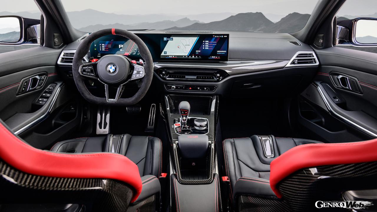 「BMW M3 CS ツーリング」のコクピット。