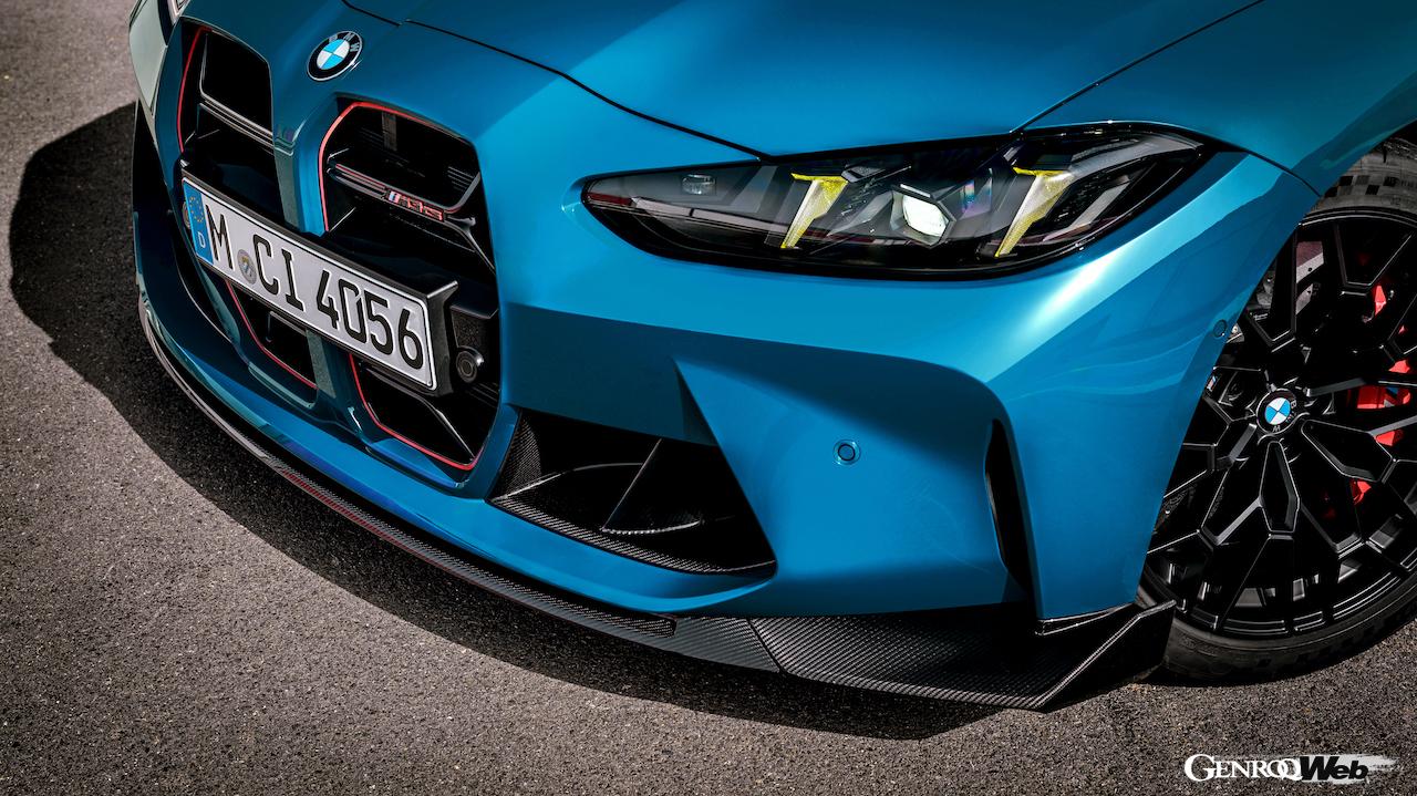 「BMW M3 CS ツーリング」のエアロダイナミクスコンポーネント。