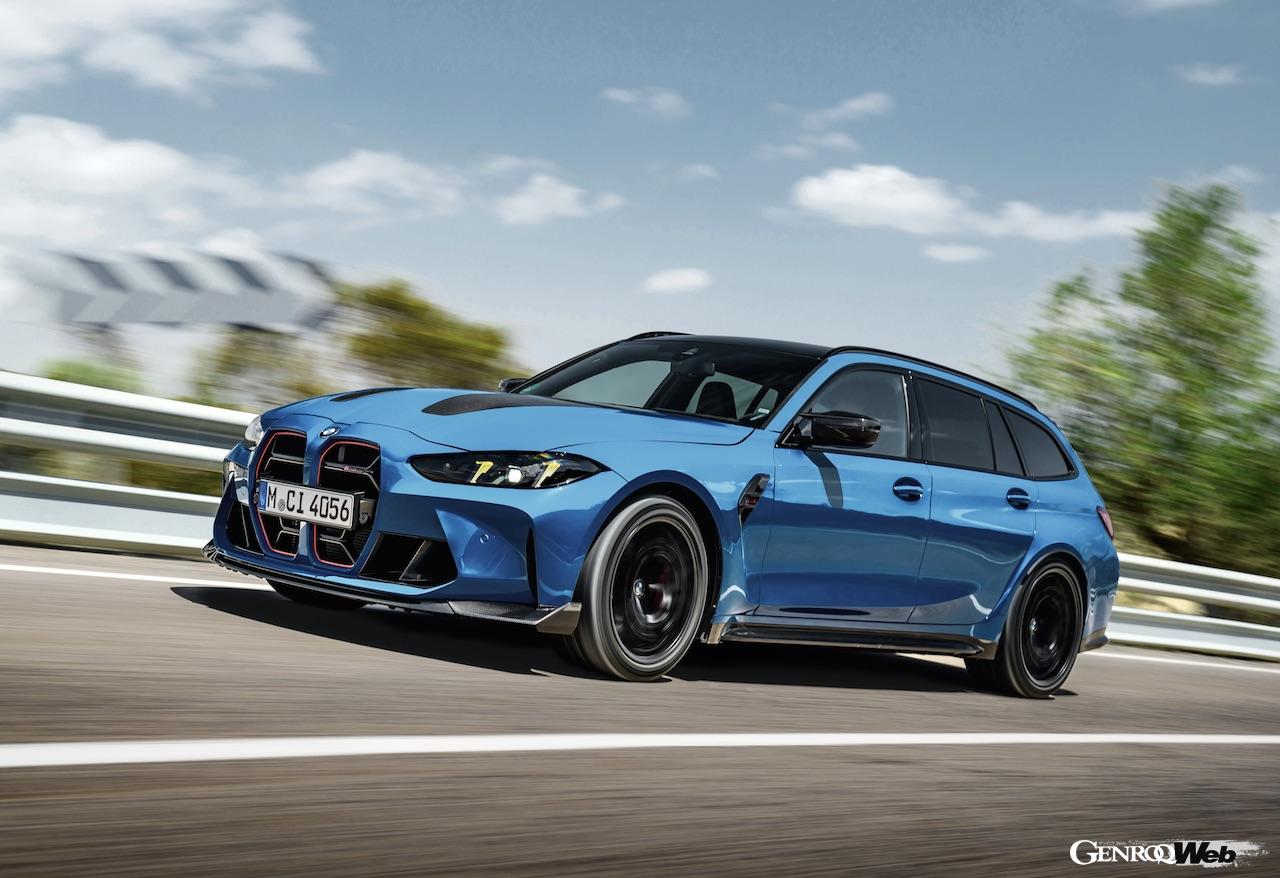 「BMW M3 CS ツーリング」の走行シーン。