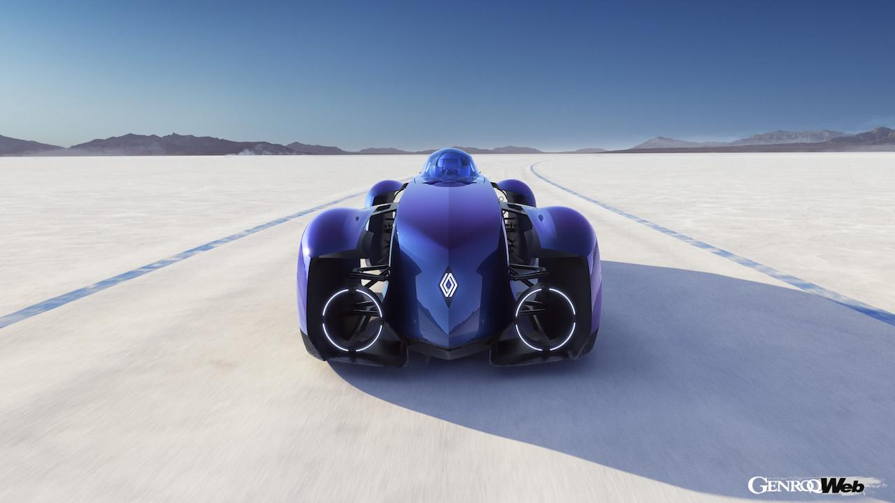 レトロモービルで初公開される、「ルノー フィランテ レコード 2025」のエクステリア。