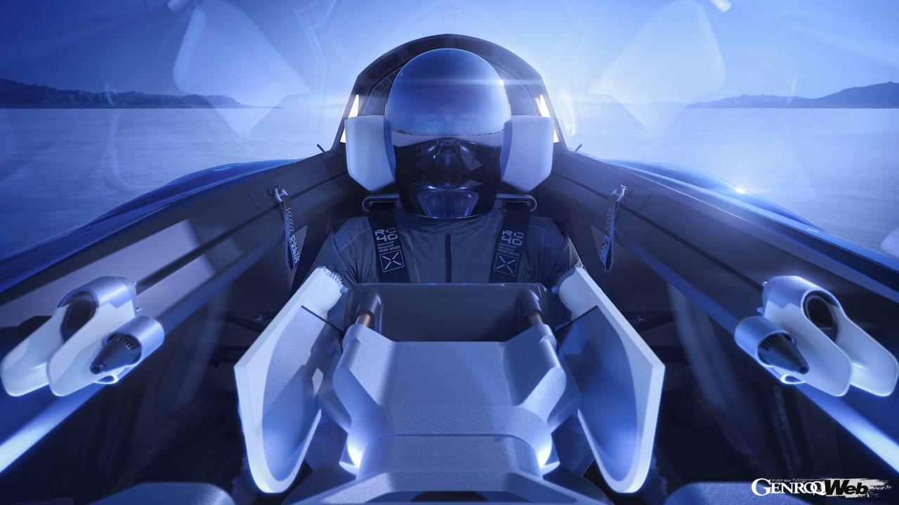 レトロモービルで初公開される、「ルノー フィランテ レコード 2025」のコクピット。