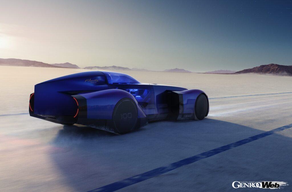 レトロモービルで初公開される、「ルノー フィランテ レコード 2025」のエクステリア。