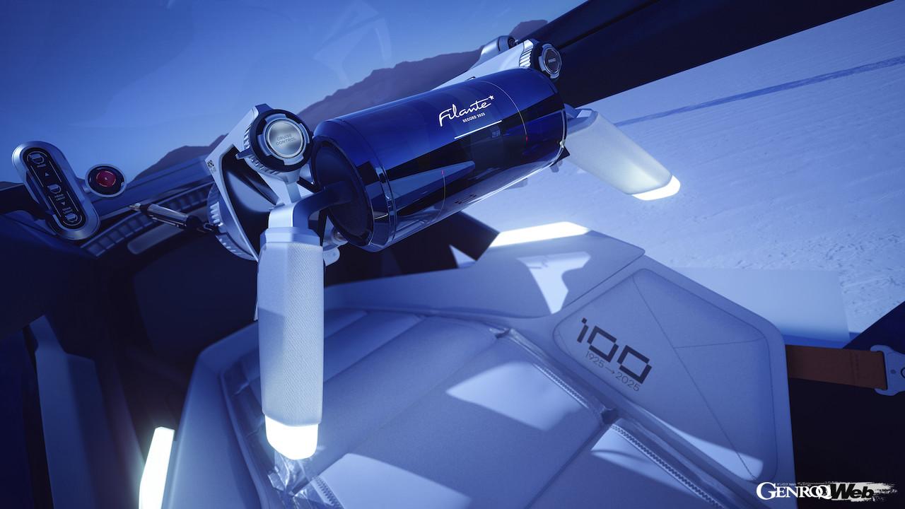 レトロモービルで初公開される、「ルノー フィランテ レコード 2025」のコクピット。