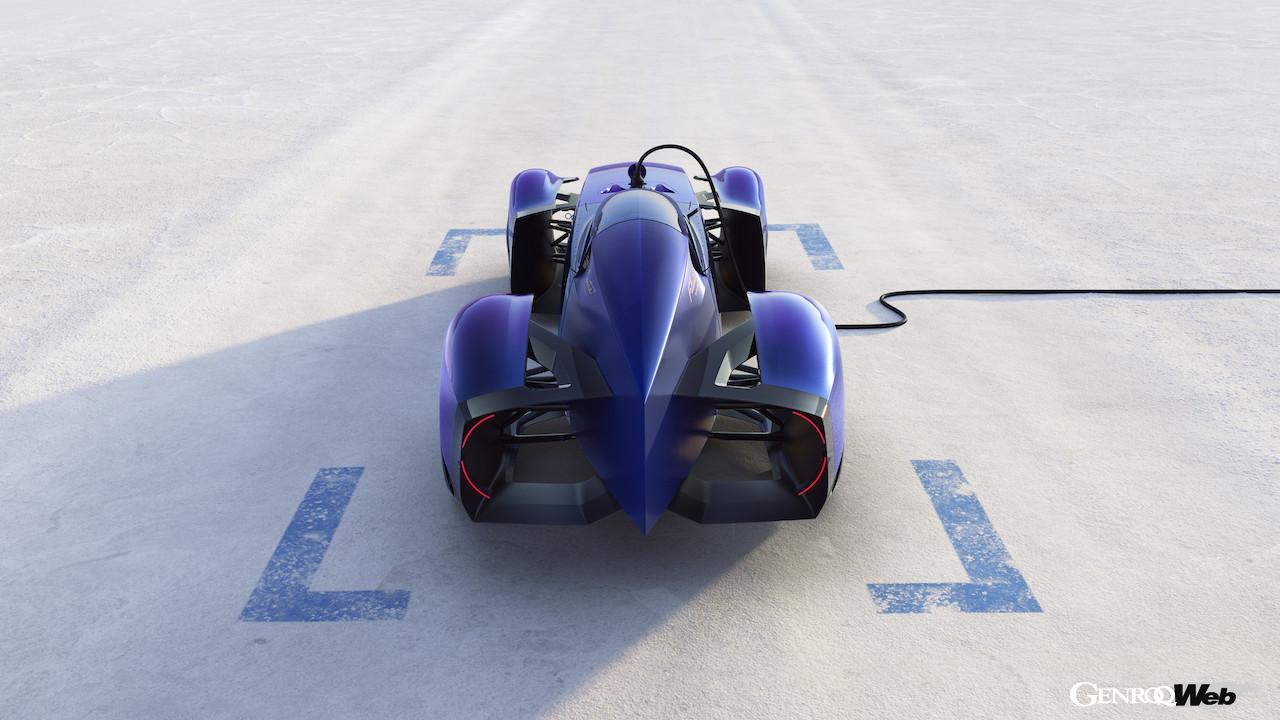 レトロモービルで初公開される、「ルノー フィランテ レコード 2025」のエクステリア。