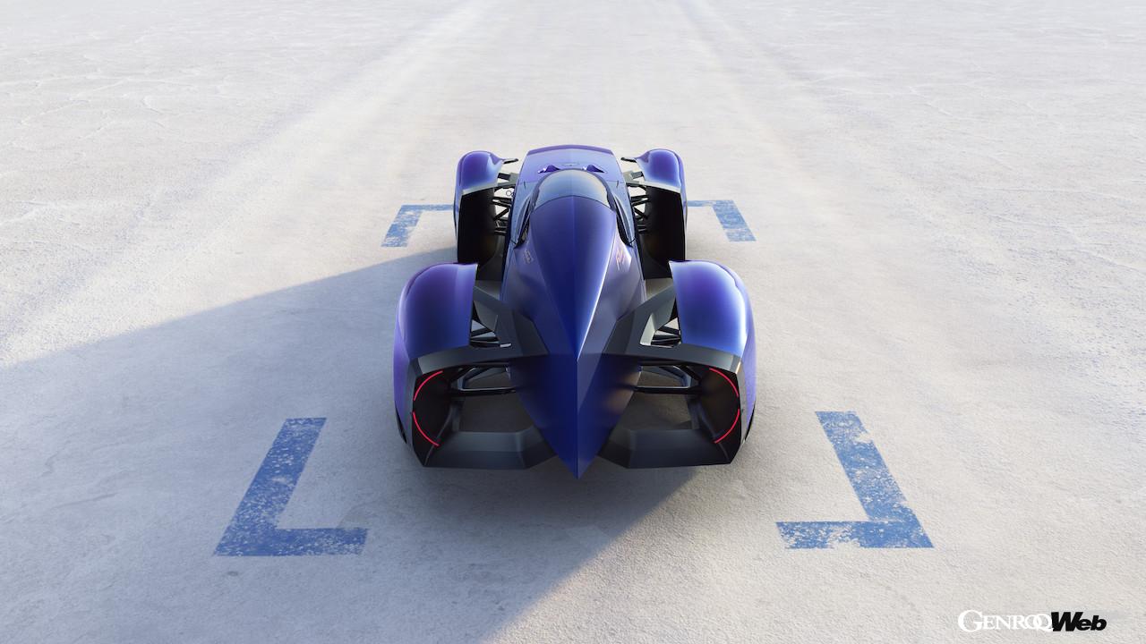 レトロモービルで初公開される、「ルノー フィランテ レコード 2025」のエクステリア。