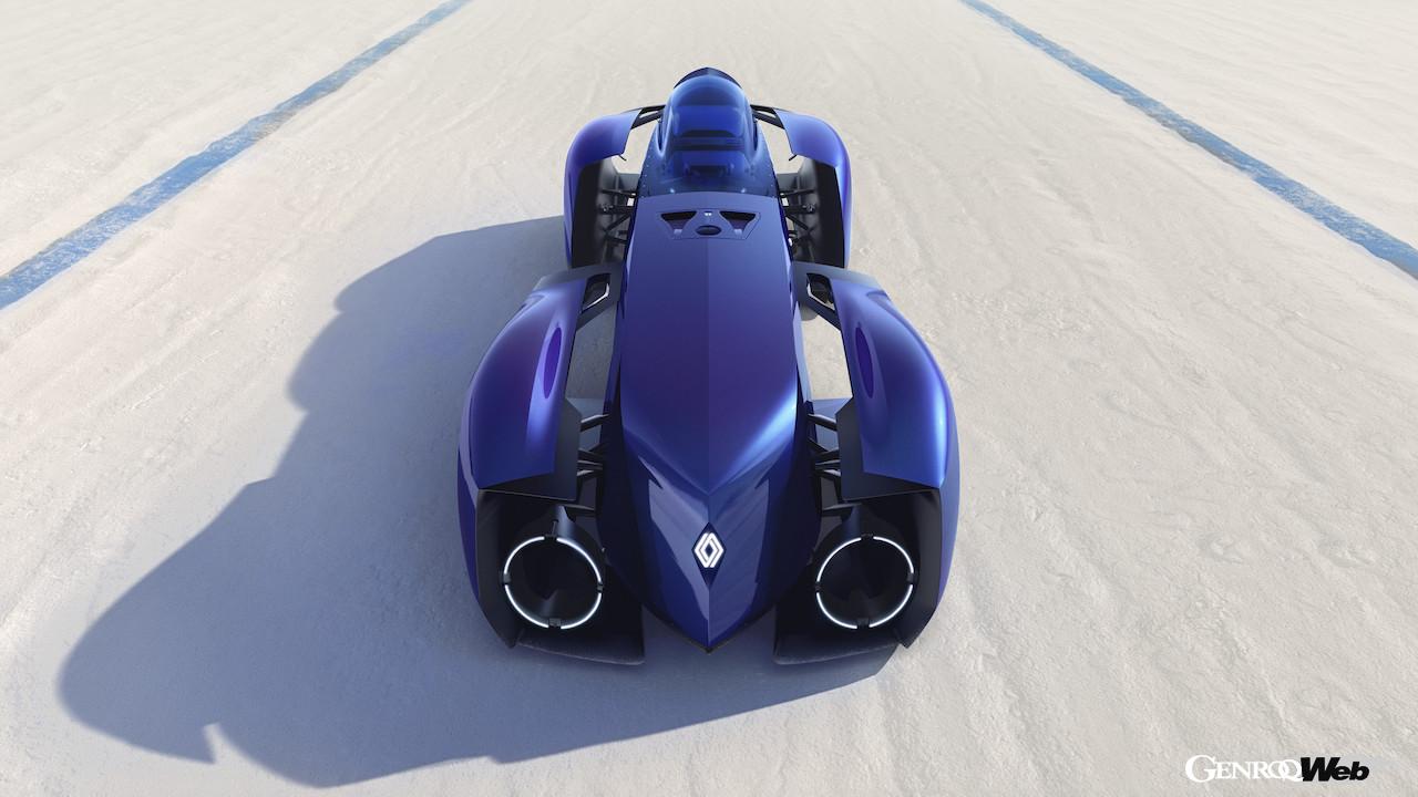 レトロモービルで初公開される、「ルノー フィランテ レコード 2025」のエクステリア。