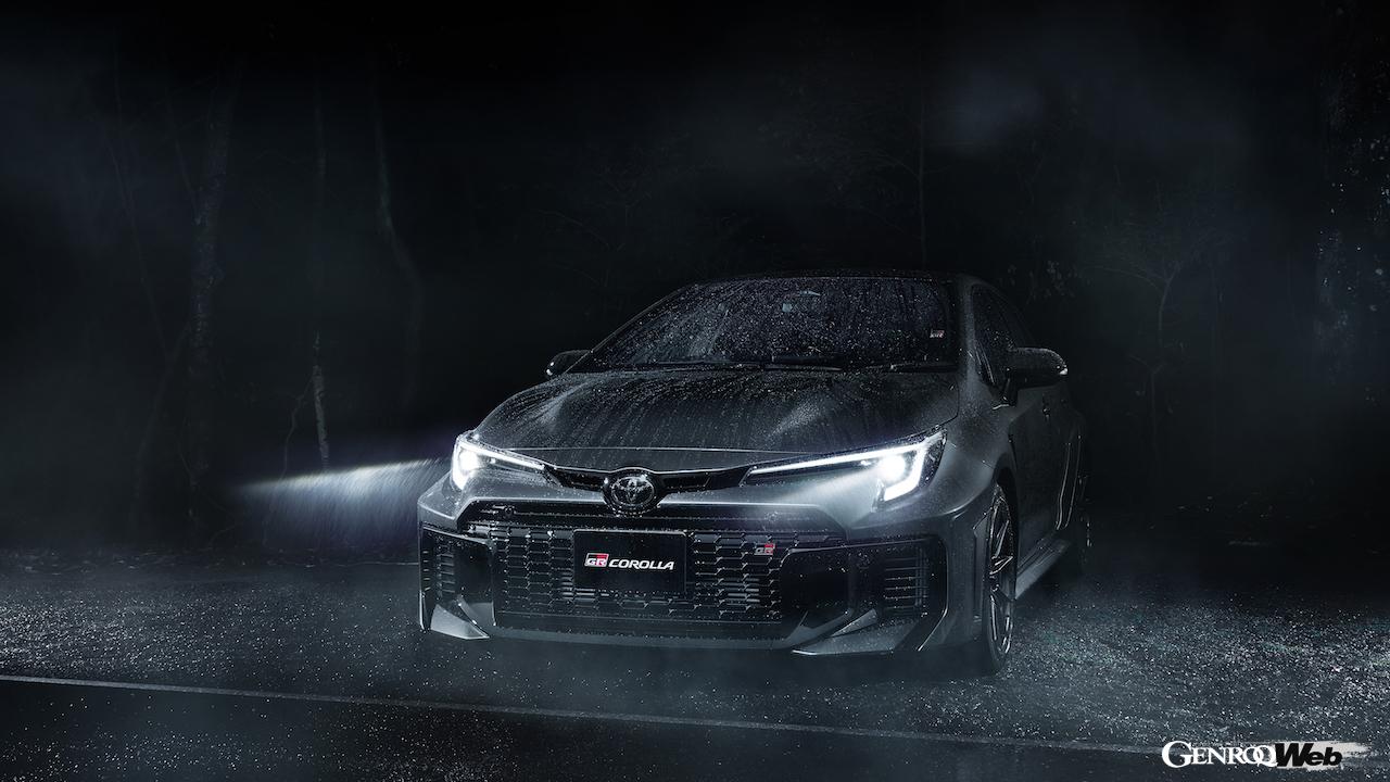 進化型「GRカローラ」のエクステリア。