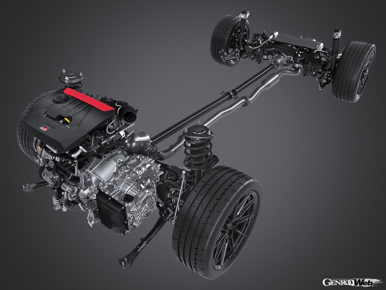 搭載される1.6リッター直列3気筒ターボエンジンは、スポーツ走行での使用域が分析され、最大トルクが30Nmアップし、400Nmとなった。