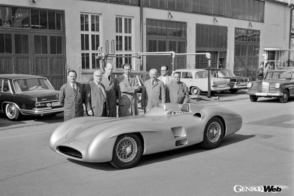 1954年当時、グランプリレースで活躍した「メルセデス・ベンツ W 196 R」。