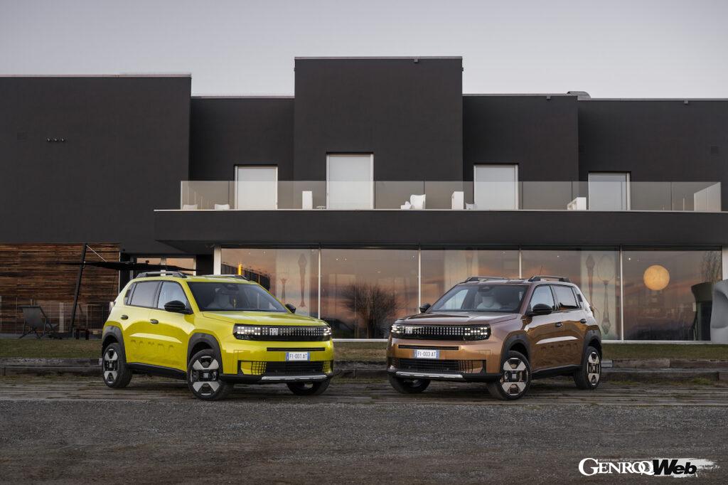 ヨーロッパで2025年3月から販売が開始される、新型「フィアット グランデ パンダ」のエクステリア。