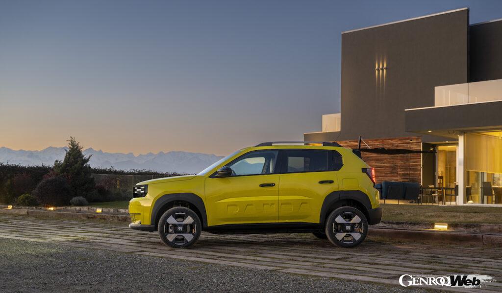 ヨーロッパで2025年3月から販売が開始される、新型「フィアット グランデ パンダ」のエクステリア。