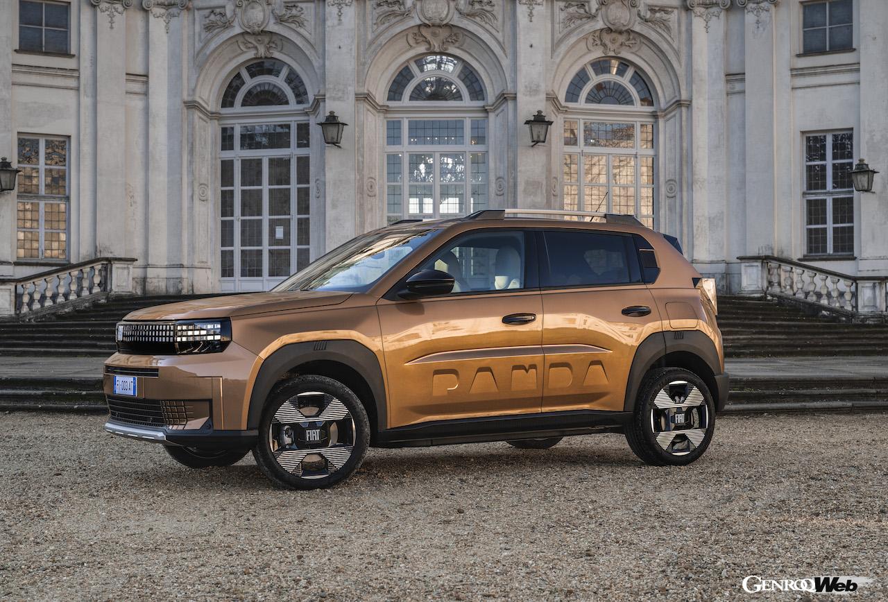 ヨーロッパで2025年3月から販売が開始される、新型「フィアット グランデ パンダ」のエクステリア。