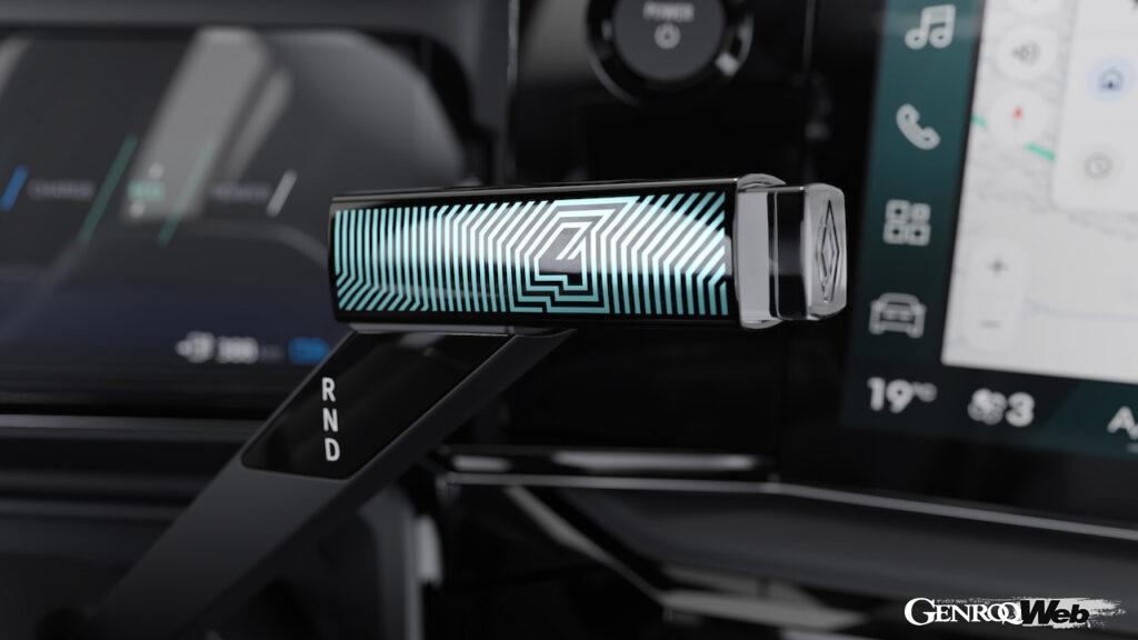 正式発売に先駆けて、インテリアにエッセンスを加える「ルノー 4 E-Tech エレクトリック」専用アクセサリーも公開された。