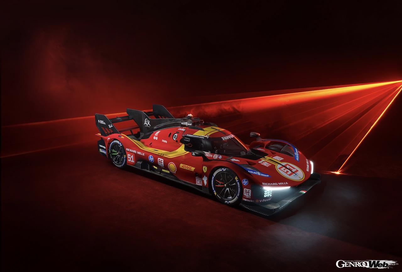 フェラーリは、2025年シーズンのWECに参戦するハイパーカー「499P」のカラーリングを公開した。