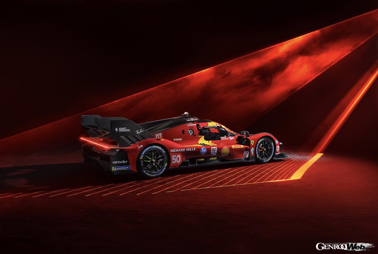 フェラーリは、2025年シーズンのWECに参戦するハイパーカー「499P」のカラーリングを公開した。