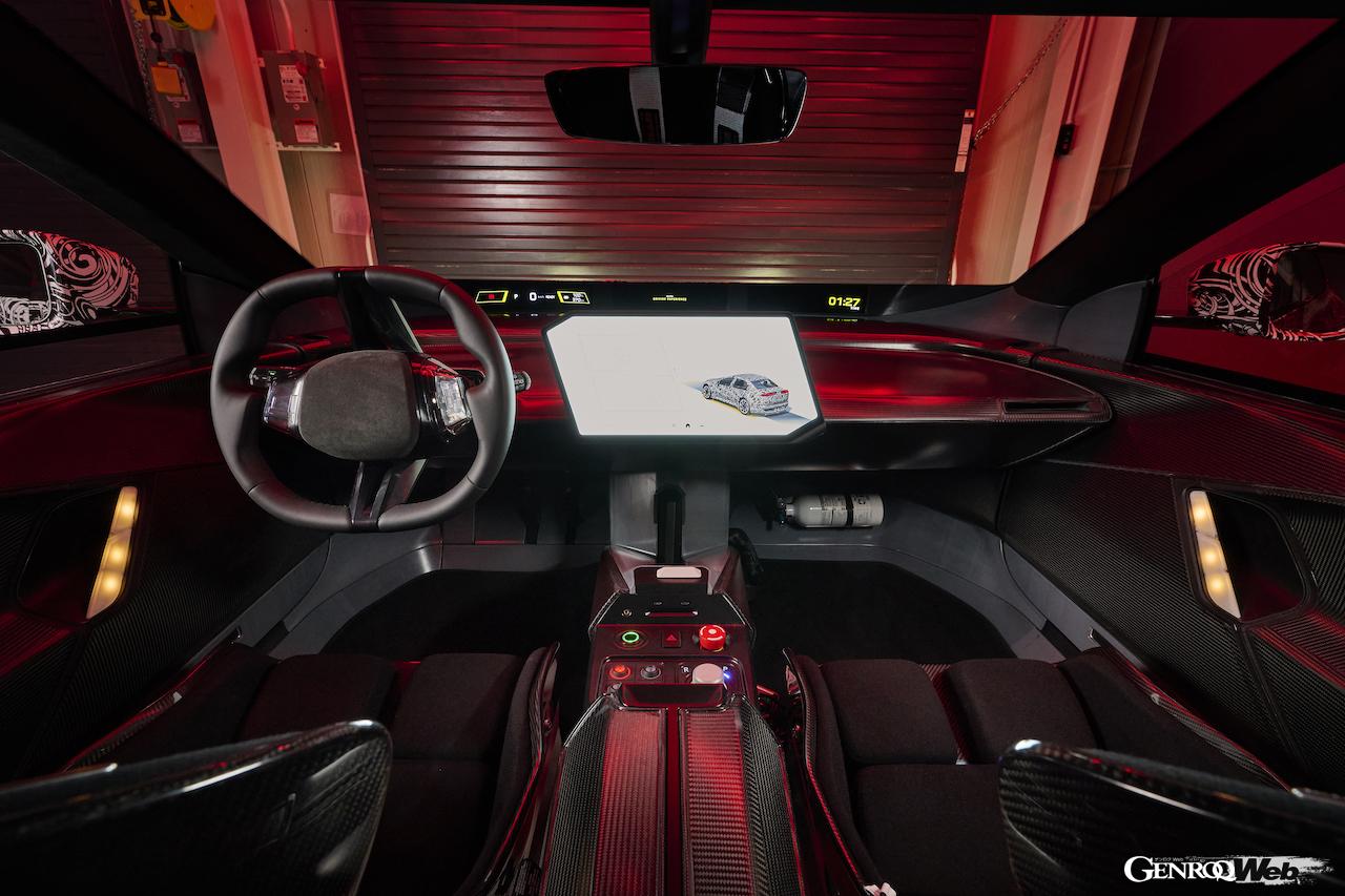 「BMW ヴィジョン ドライビング エクスペリエンス（VDX）」のコクピット。