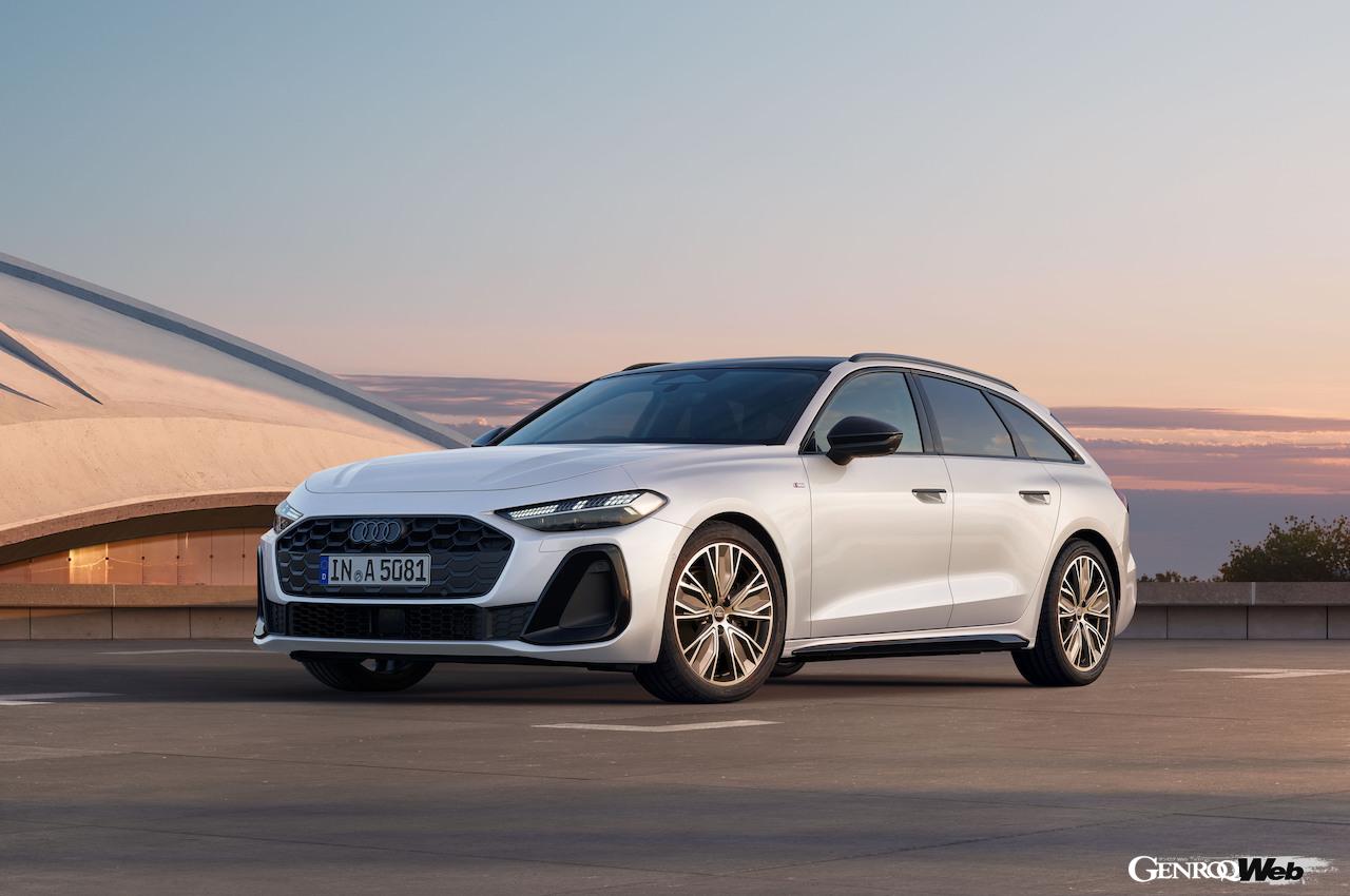 内燃機関搭載ミドルサイズサルーン新型「A5 アバント」のエクステリア。