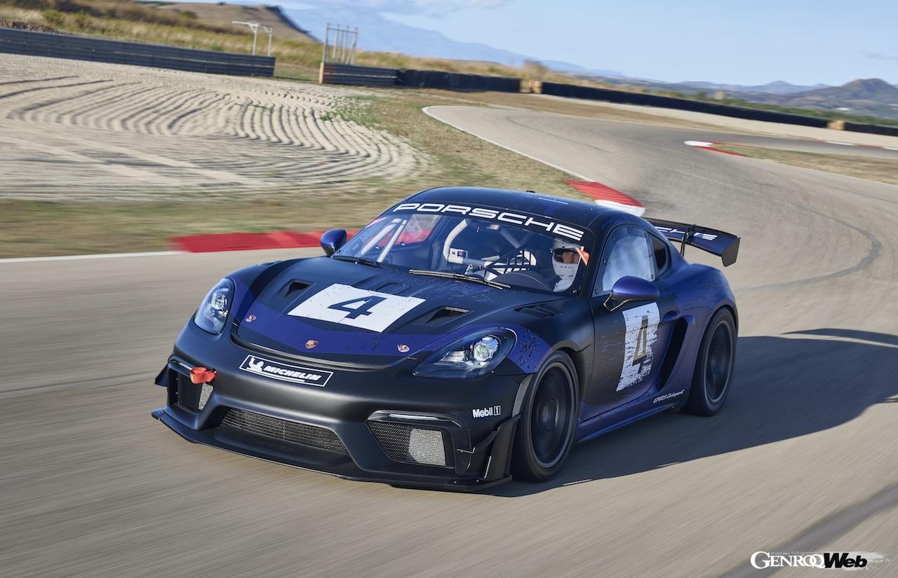 世界中で多くのアマチュアドライバーやジェントルマンドライバーに愛される、ポルシェ 718 ケイマン GT4 RS クラブスポーツ。