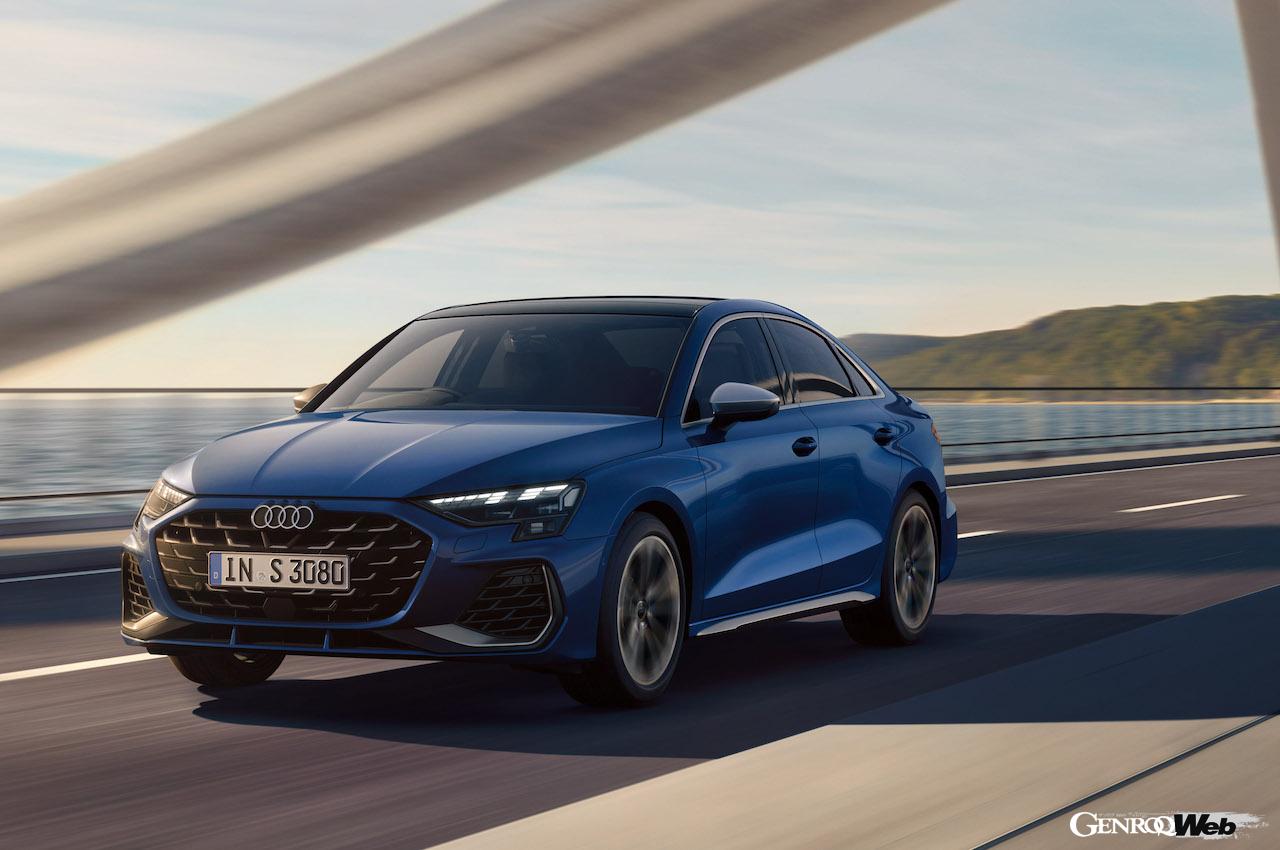 「アウディ S3 セダン」改良新型の走行シーン。