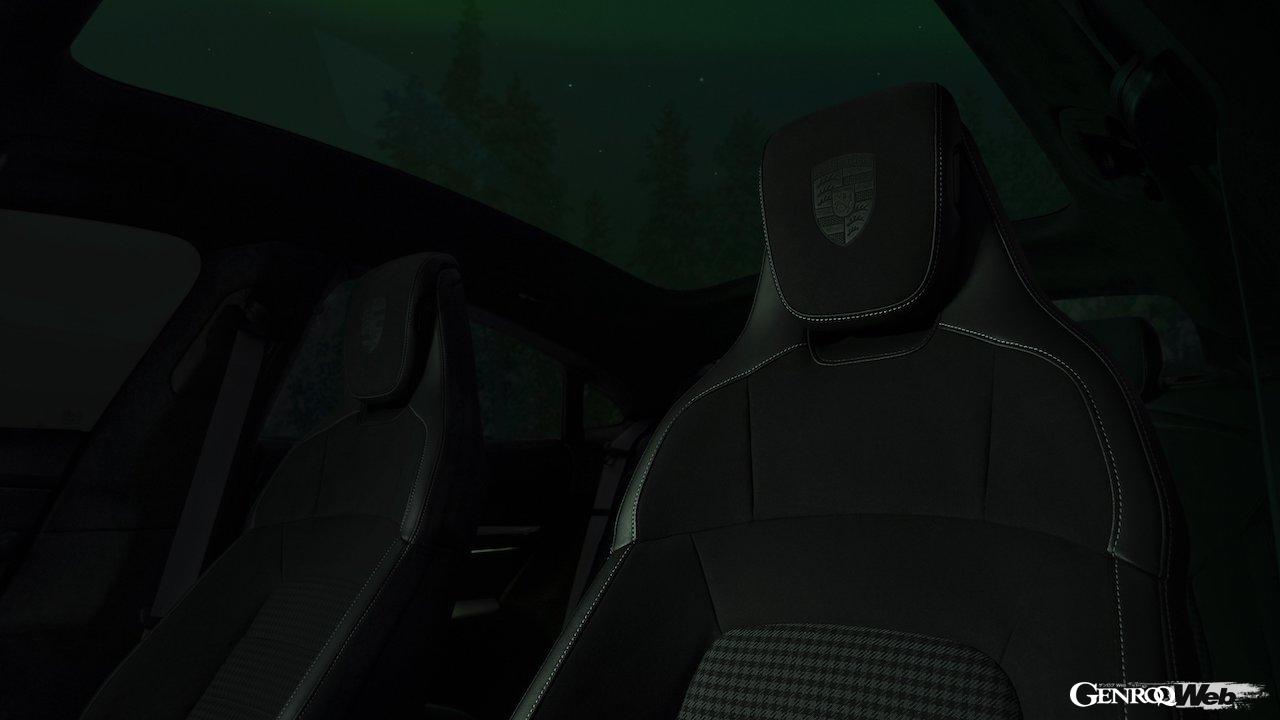 オーロラが輝く北極圏のフィンランドにおいて、ポルシェ タイカンが最新フル電動パワートレインの実力を発揮した。