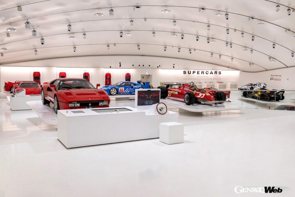 フェラーリ ミュージアムにおいて、2026年2月16日まで開催される企画展『Supercars』。