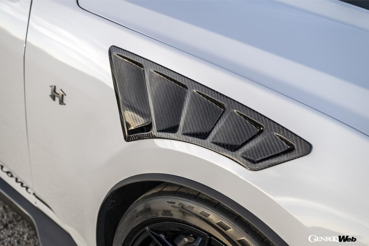 「ヘネシー スーパー ヴェノム マスタング」が装着する「ヴェノムエアロ」。