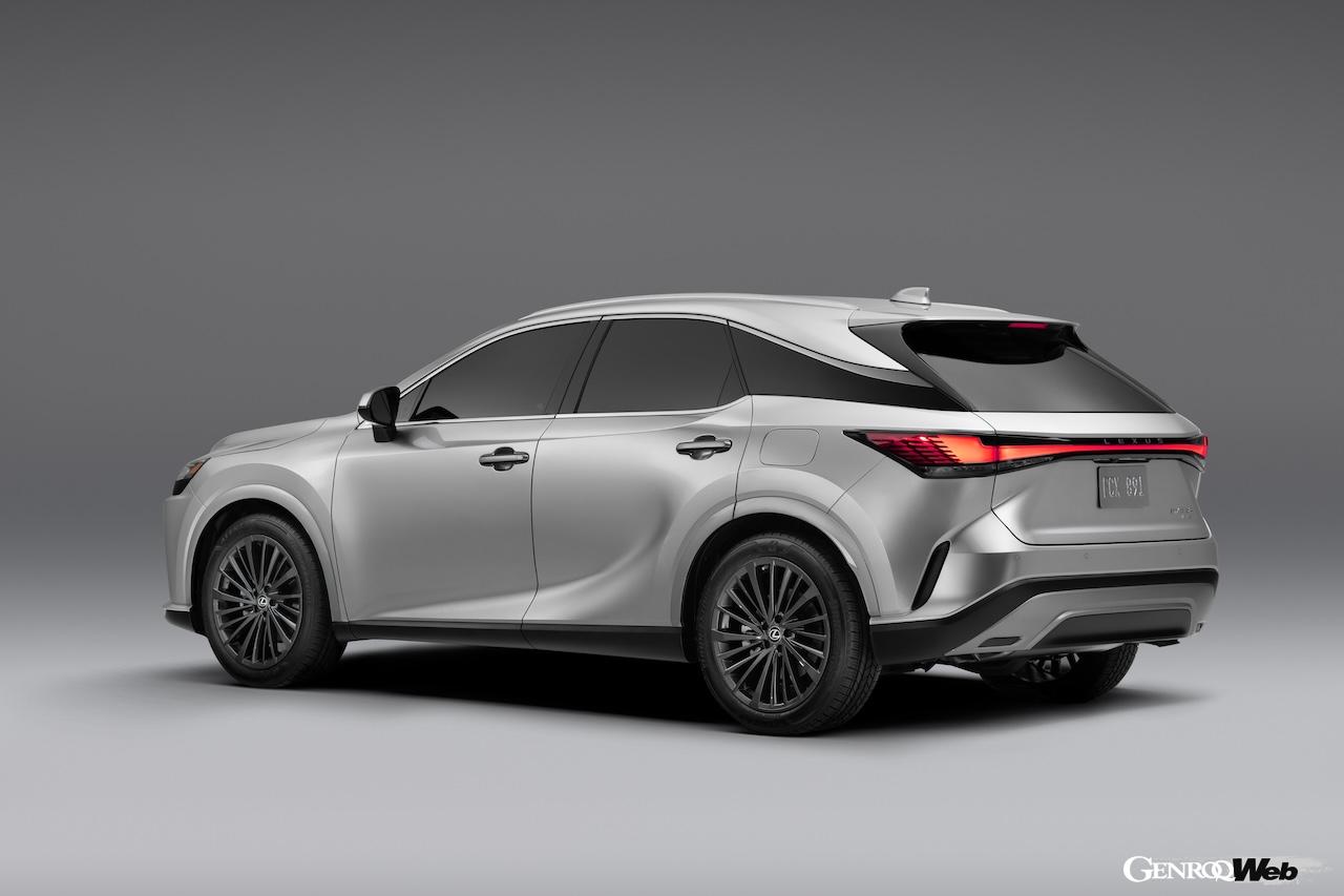 一部改良を実施した「レクサス RX」のエクステリア。