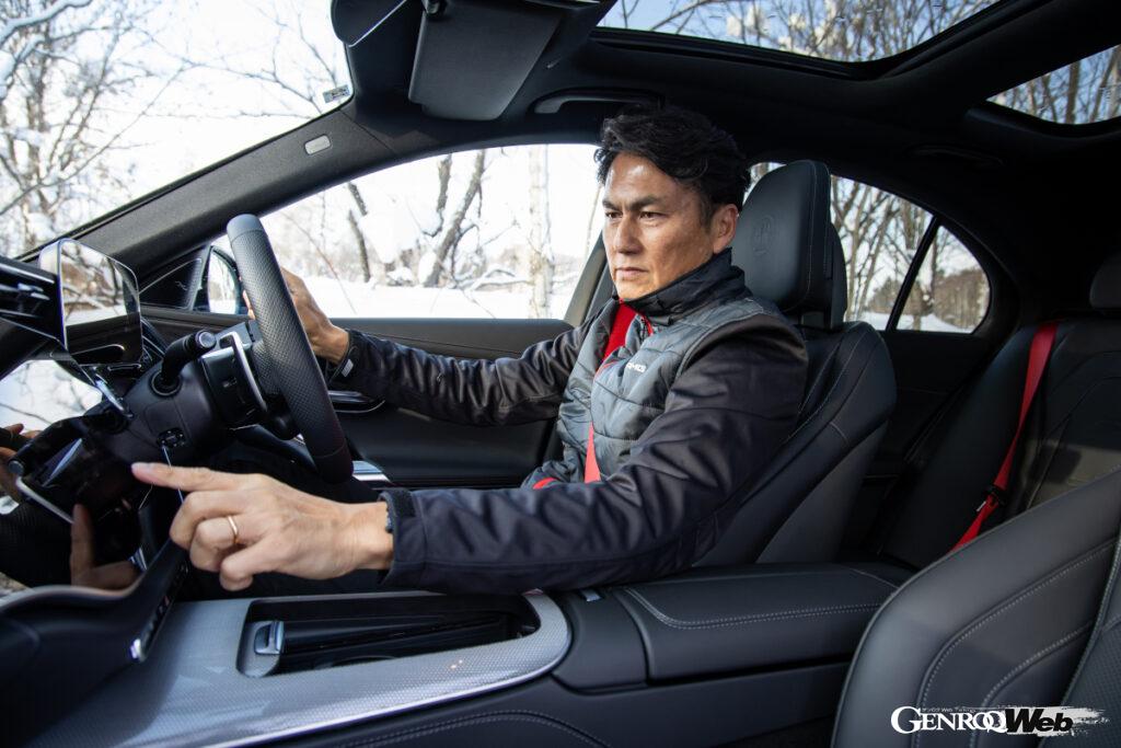 テスターを担った谷口信輝氏。