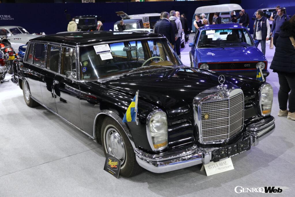 元スウェーデン王室の1964年「メルセデス・ベンツ 600プルマン」。15万〜25万ユーロ（約2400万〜約4000万円）の予想価格が付けられていたが売買は成立しなかった。