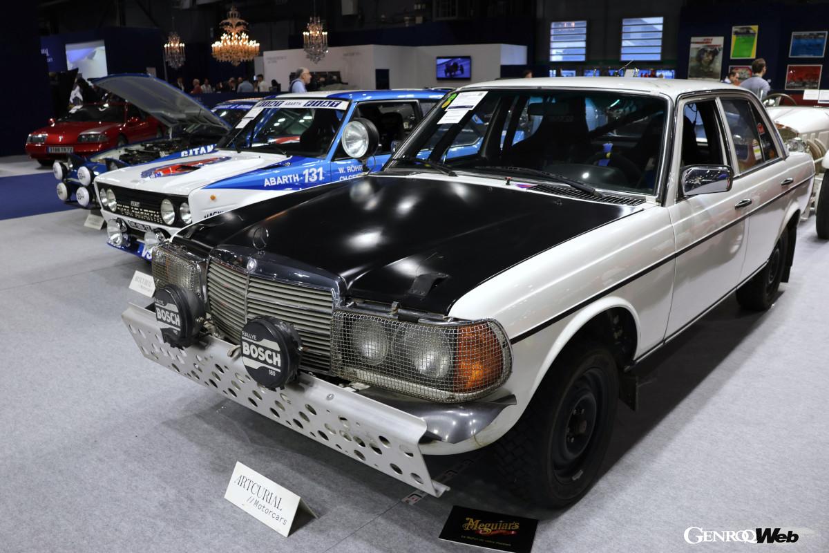 1977年メルセデス・ベンツ「280E」のワークス・サファリ・ラリー仕様。15万〜25万ユーロ（約2400万〜約4000万円）の予想価格が提示されていたが成立せず。